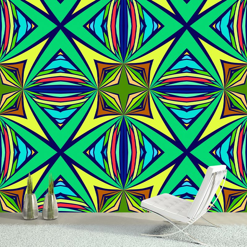 Illustration Novelty Pattern Mildew Wall Mural Horizontalt for Living Room