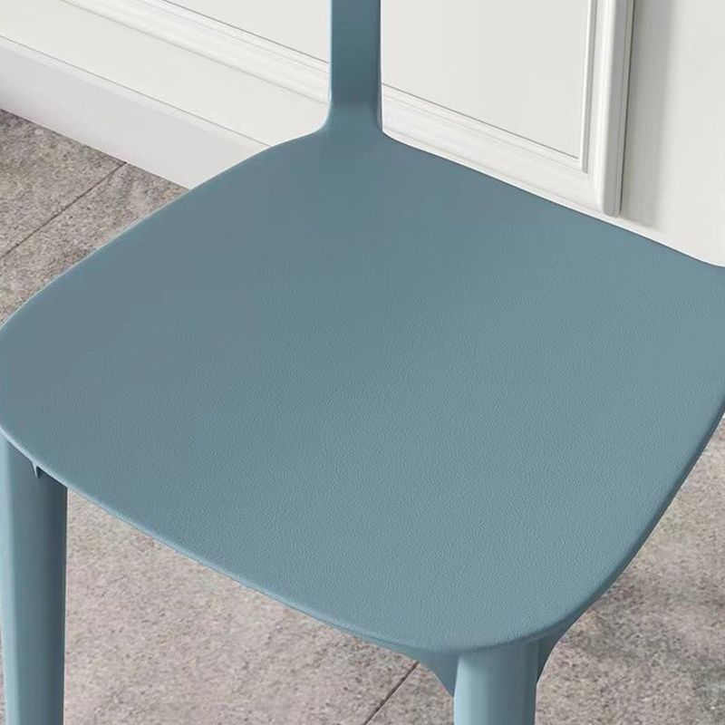 Dining Room Indoor Plastic Side Chair Stacking Open Back Chair