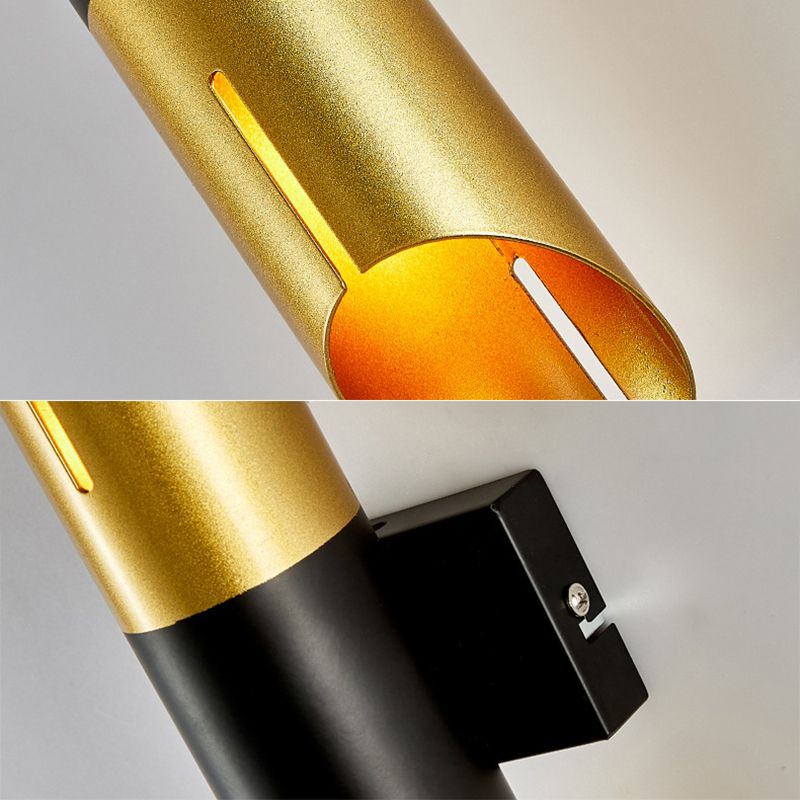 Mid-Century Modern Wall Light Metal Up and Down Lighting for Bedroom Living Room