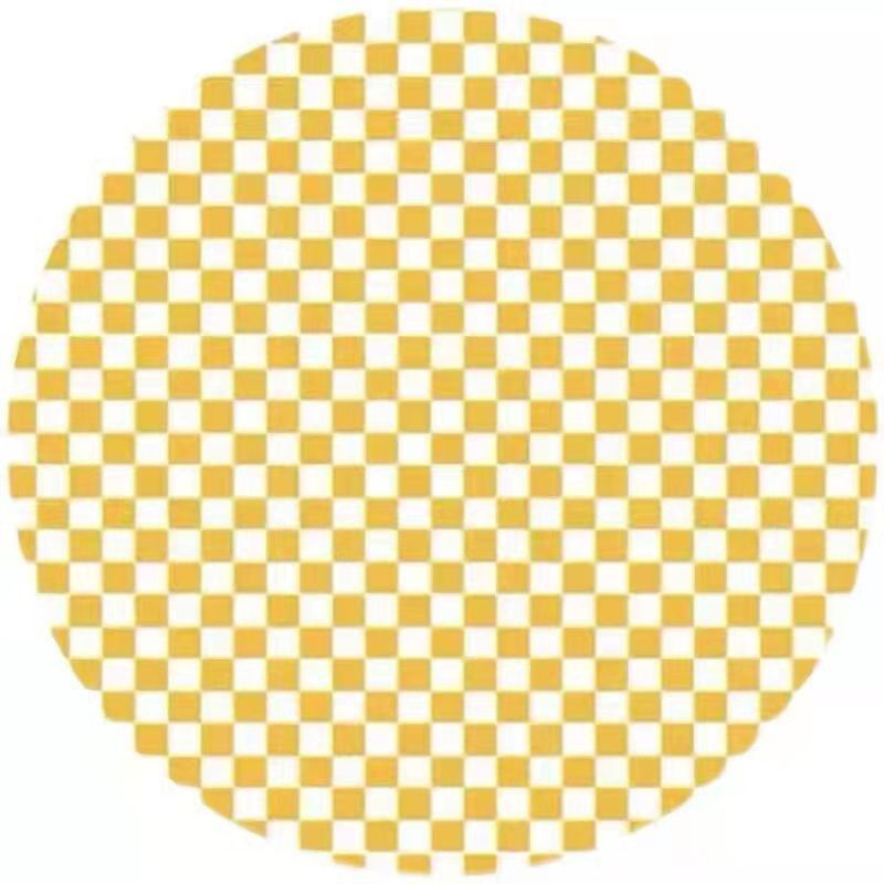 Brown Modern Rug Polyester Check Pattern Rug Washable Rug for Home Decor