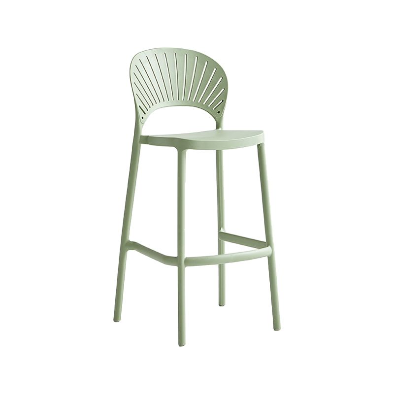 29.53 "Plastik skandinavischer Küche Esszimmer Armless Stuhl Low Back Bar Stool
