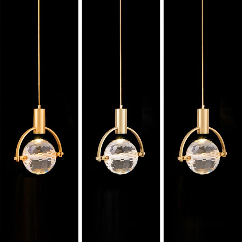 Geometry Hanging Lights Modern Style Crystal Hanging Light Fixtures