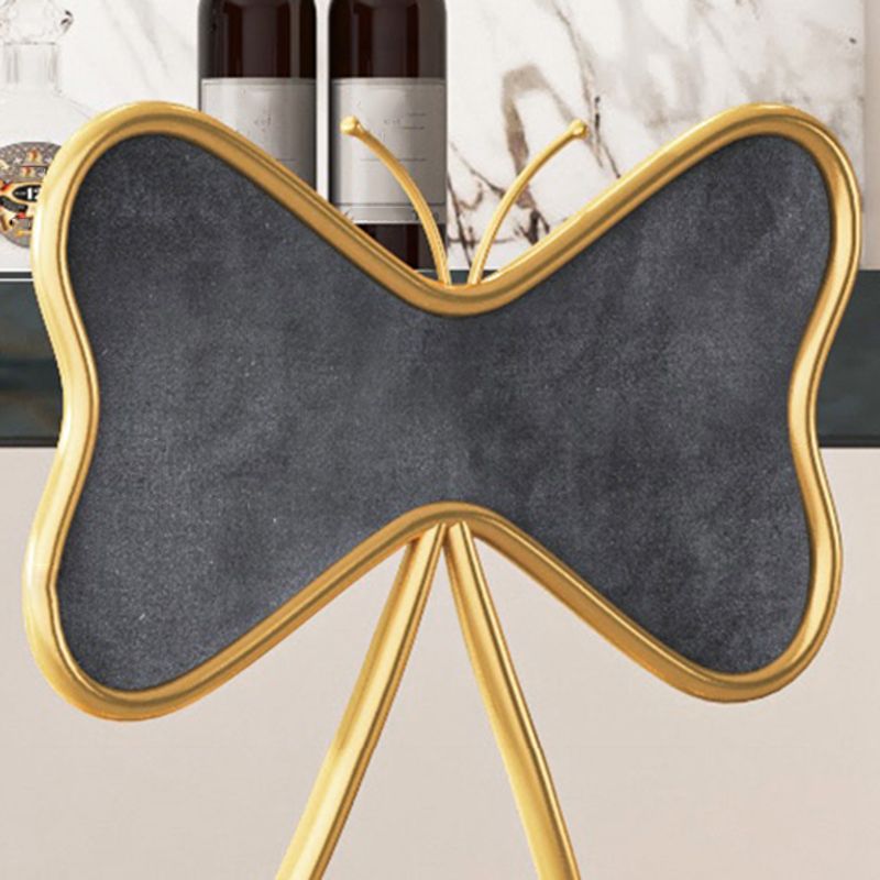 Scandinavian Design Upholstered Bar Stools with Fabric Round Stools with Footrest