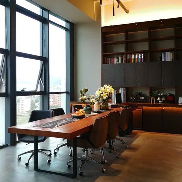 Executive Ergonomic Computer Chair Silver Metal Base Contemporary Office Chair