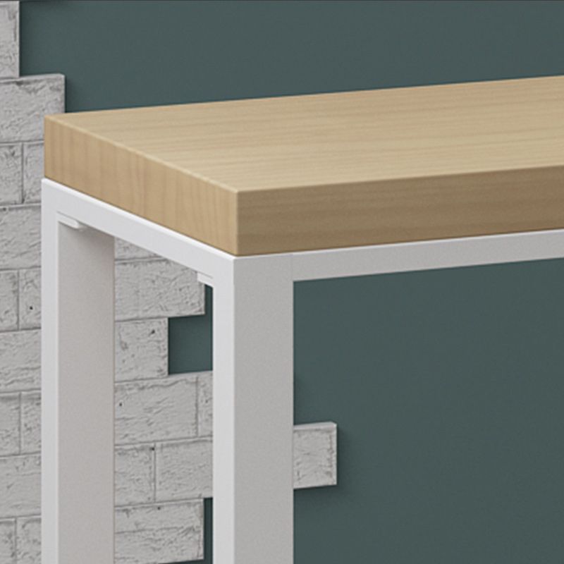 Modern Rectangular Pub Table Set 1/5/9 Pieces Wooden Counter Table with High Stools