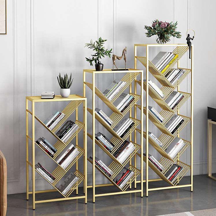 9.45"W Bookshelf Contemporary Style Bookcase for Study Room and Office