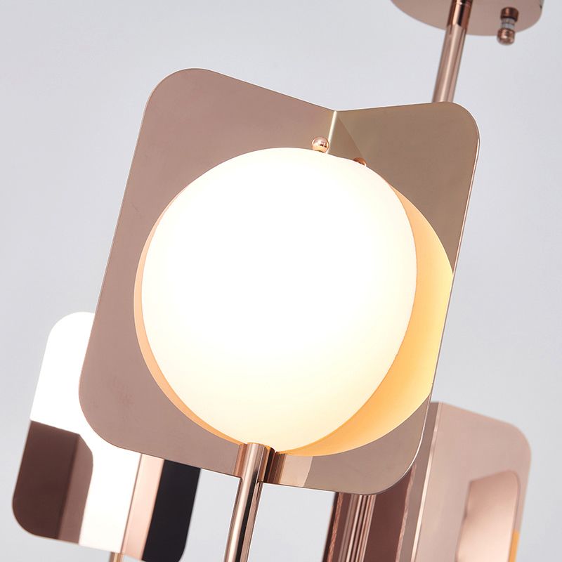 Postmodern Style Chandelier Light Metal Acrylic Pendant Light for Living Room