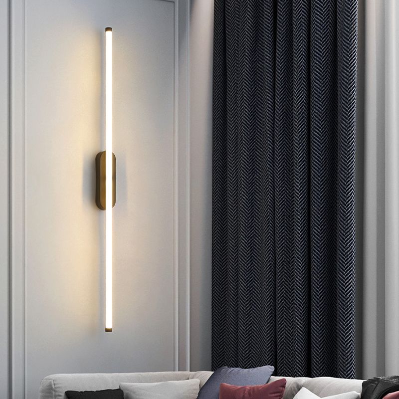 Moderner Stil Linearer Wandleuchte Leuchten Metall 1 Lichtwandbeleuchtung