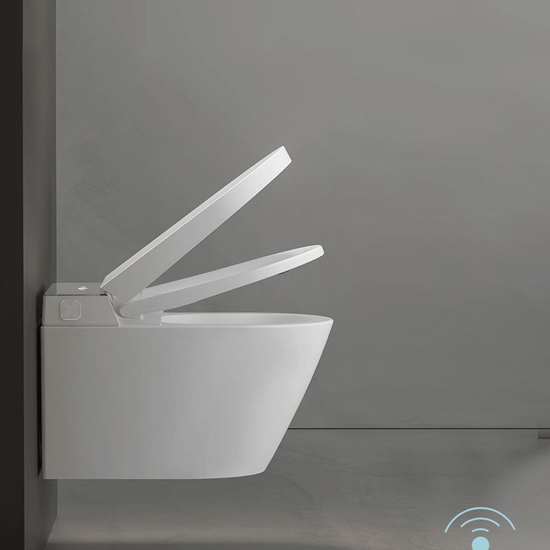 Modern Wall Hung Toilet Bowl Polished Finish Toilet with Heated Seat