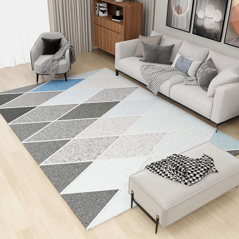 Casual grafisch patroon tapijt polyester polyester binnen tapijt niet-slip ruggebied tapijt voor woonkamer