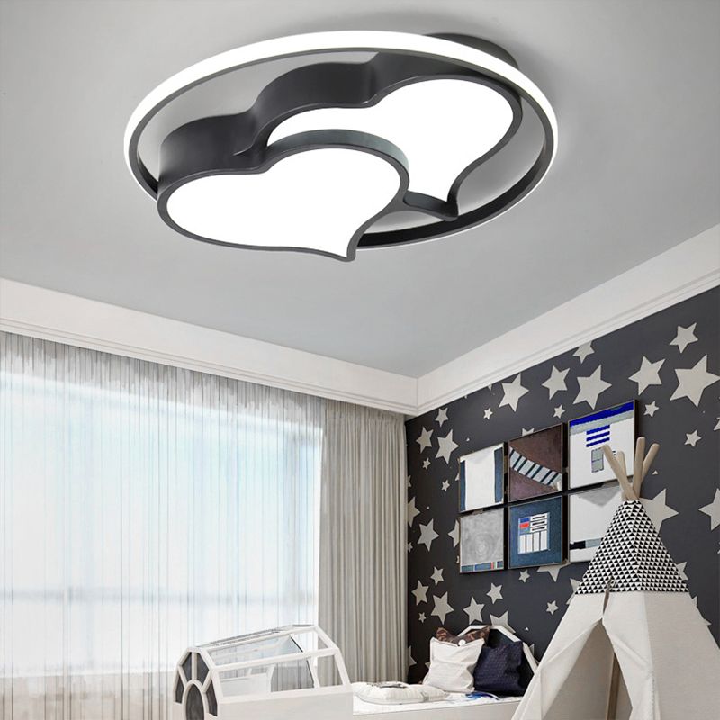 Niedliche liebevolle Herz Decken Halterung Licht Acryl LED Deckenleuchte für Mädchen Jungen Schlafzimmer