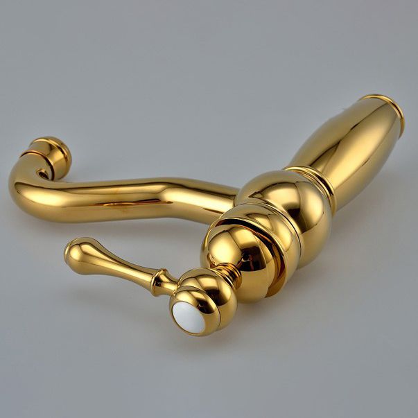 Brass Country Wide Spread Bathroom Faucet Lever Lavatory Faucet