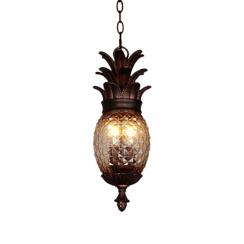 2 Lights Bubble Chandelier Lighting Classic Clear Prismatic Glass Pendant Light Fixture for Balcony