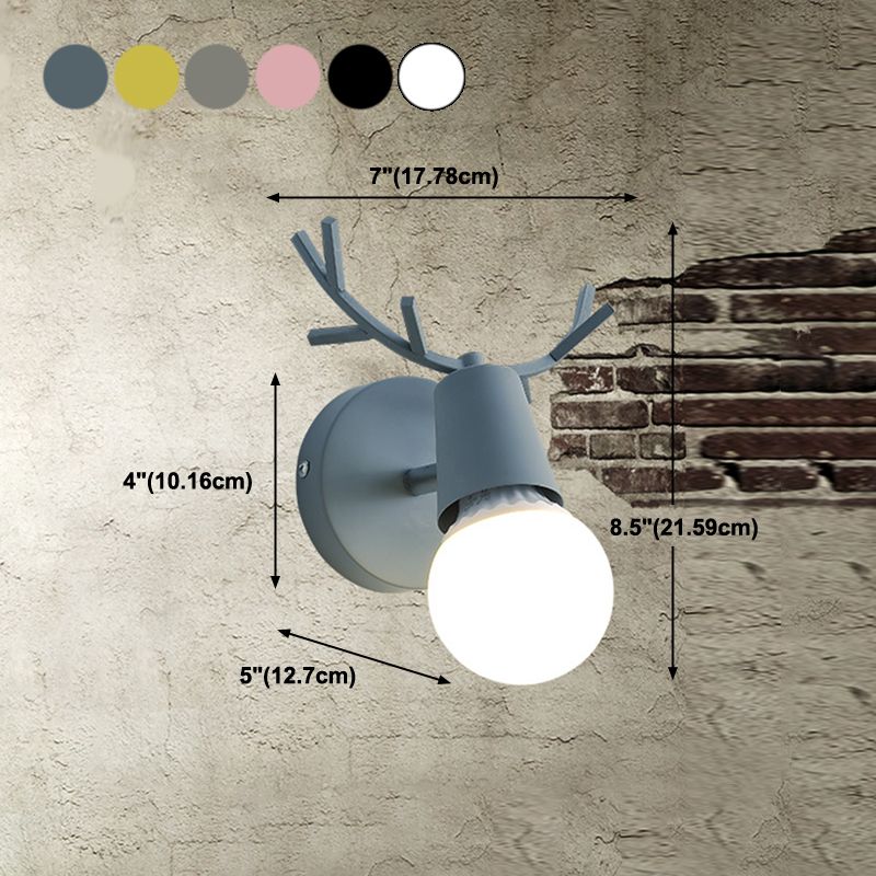 Macarons modernos de pared de metal únicos Luz de pared de 1 luces