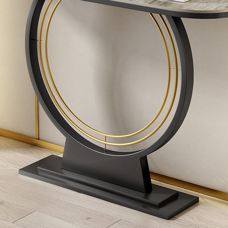 11.8" W Console Table Scratch Resistant Slate Contemporary End Table