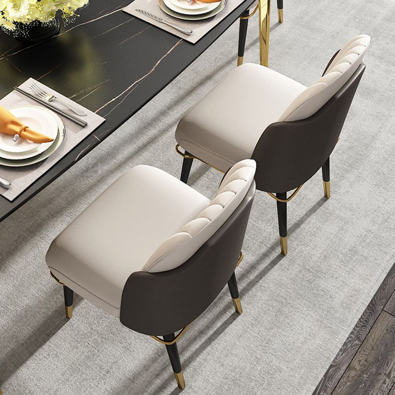 Glam Upholstered Dining Accent Chair Parsons Dining Side Chair