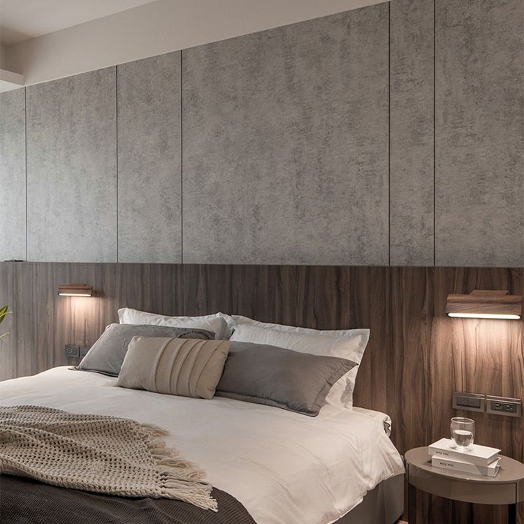 Nordic Style Wall Sconce Strip Shape LED Wall Light with Wood for Living Room