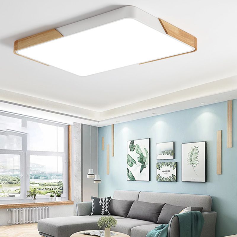 Plafonnier LED de Style macaron moderne, luminaire de plafond géométrique en fer pour chambre à coucher