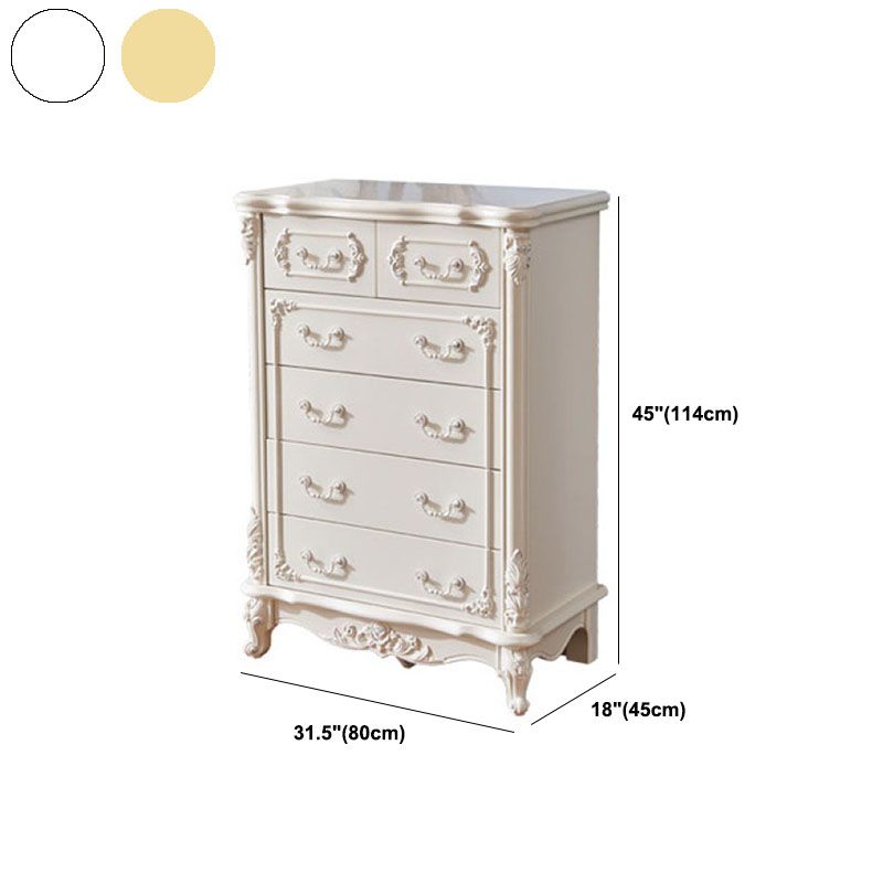 17.55-inch Width Storage Chest Traditional Dresser with 3/5/6 Drawers