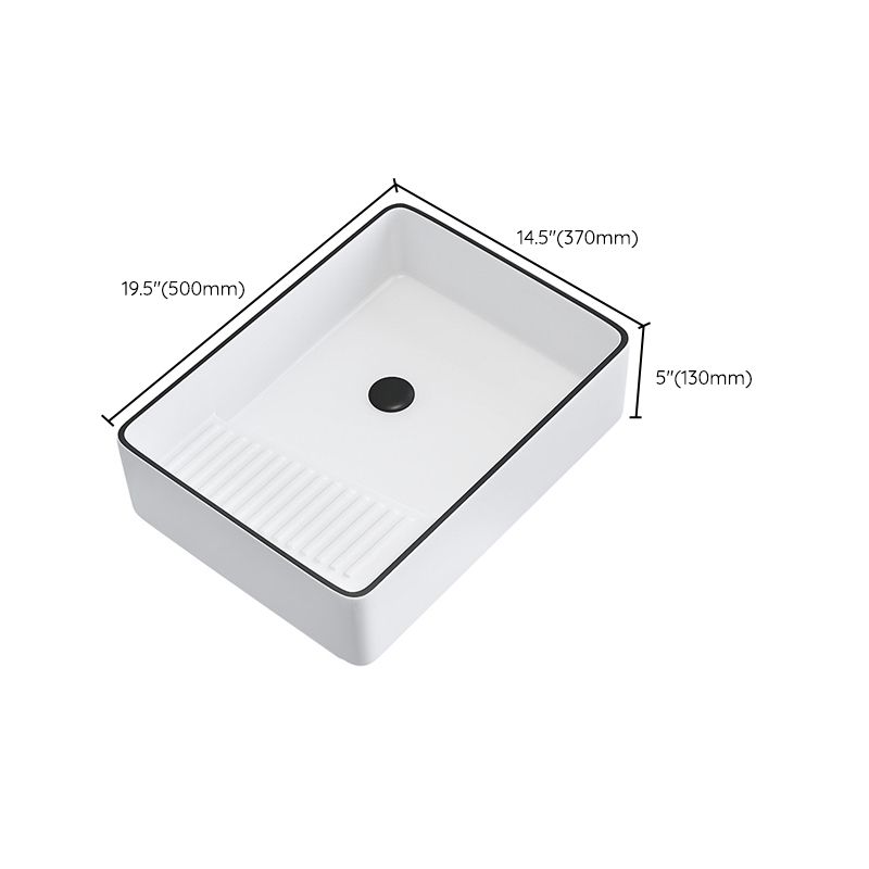 Porcelain Trough Bathroom Sink Traditional Trough Bathroom Sink With Basin
