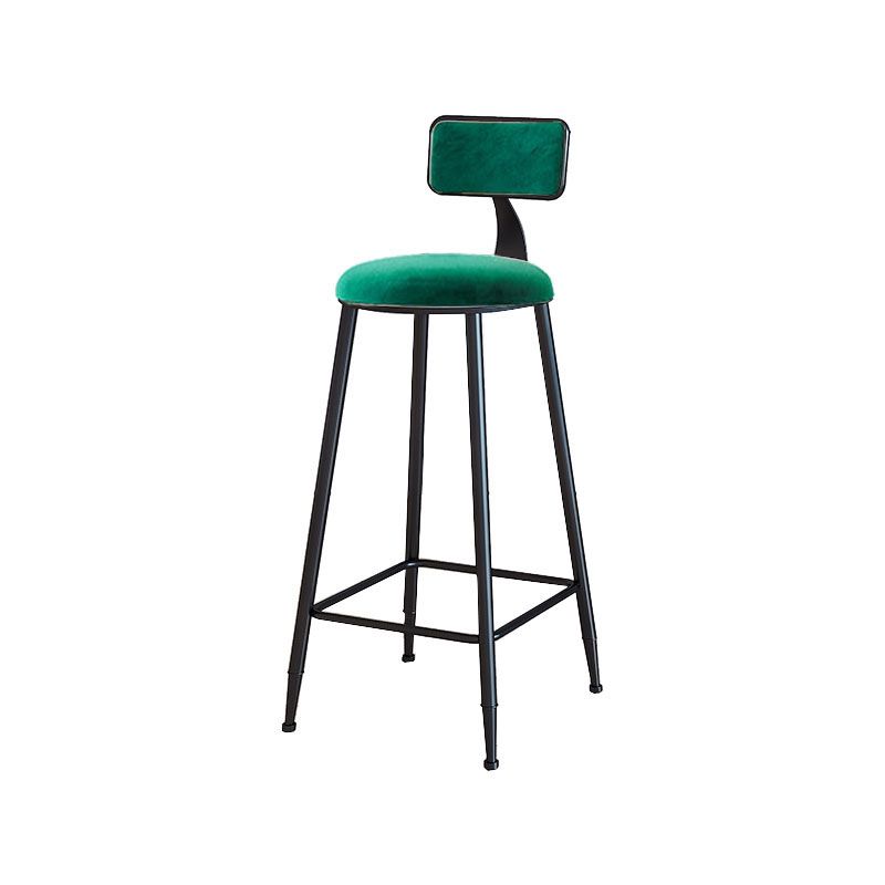 Contemporary Style Bar-stool Round Seat Counter Bar Stool with Metal Legs