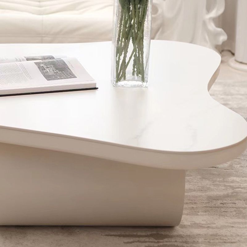 Slate Top Coffee or End Table Abstract Coffee Cocktail Table with Storage Drawers