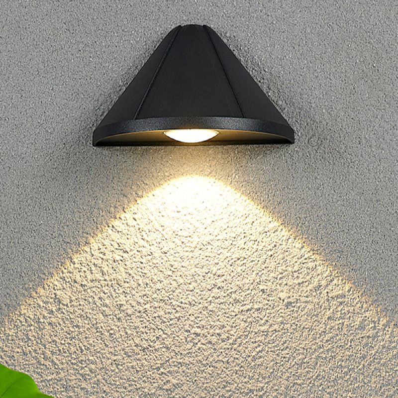 Single Modernism White/Black Wall Mounted Sconce Statement LED Wall Light