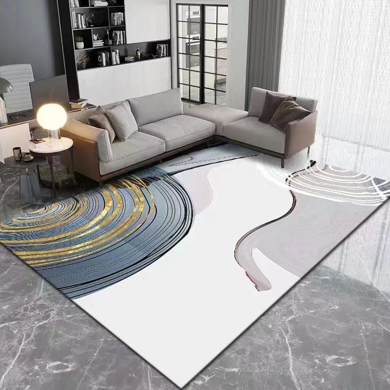 Light Luxury Style Rug Stain Resistant Rectangle Shape Rug for Home Decor