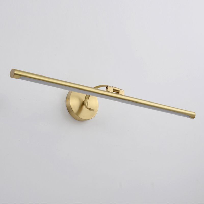 LED Copper Mirror Front Light Modern Vanity Light with Acrylic Shade for Bathroom