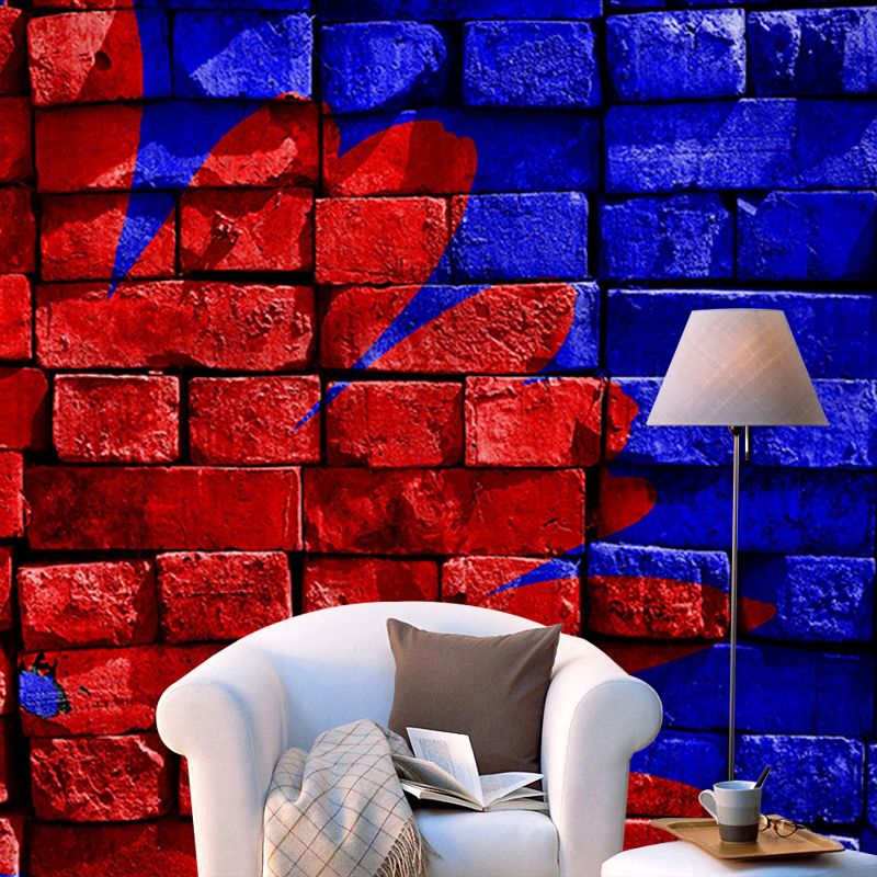 Brick Wall Photography Mural Wallpaper Environment Friendly Living Room Wall Mural