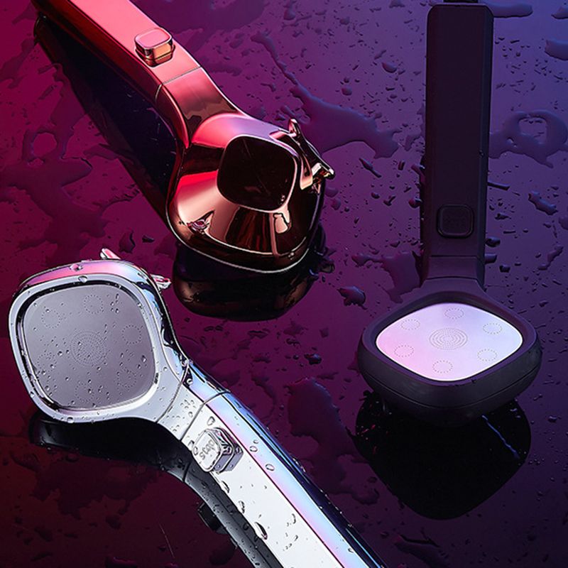 Modern Plastic Shower Head Wall-mounted Shower Head with Adjustable Water Flow