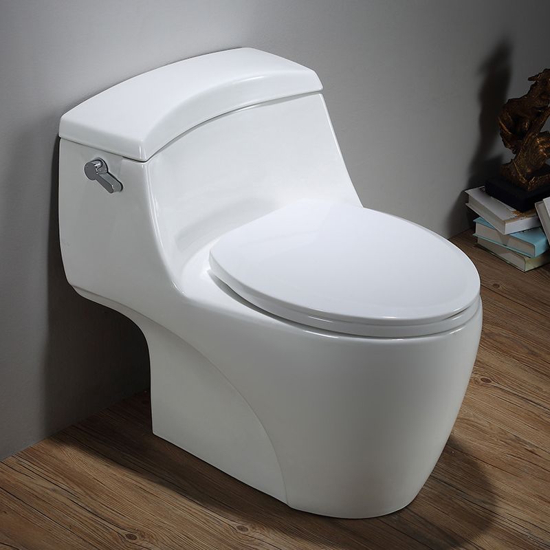 Modern Siphon Jet Toilet Bowl Cotton White Bidet Toilet with Seat for Bathroom
