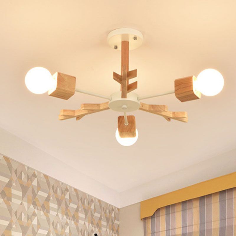 Creative Simplicity Wooden Pendant Lights for Drawing Room Coffee Shop