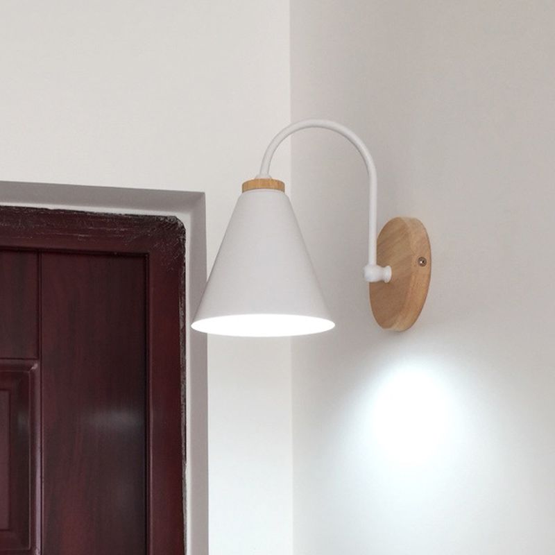 Modern Simple Cone Shape Vanity Light with Iron Shade for Shower Room