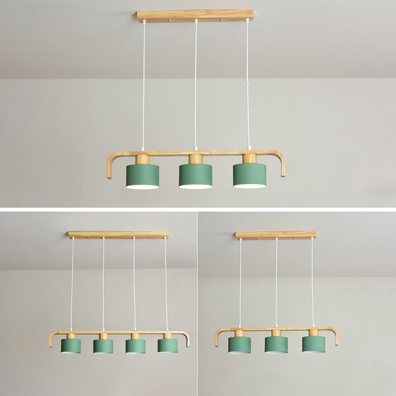 Moderno isola a sospensione a soffitto in legno colore della stanza per interni