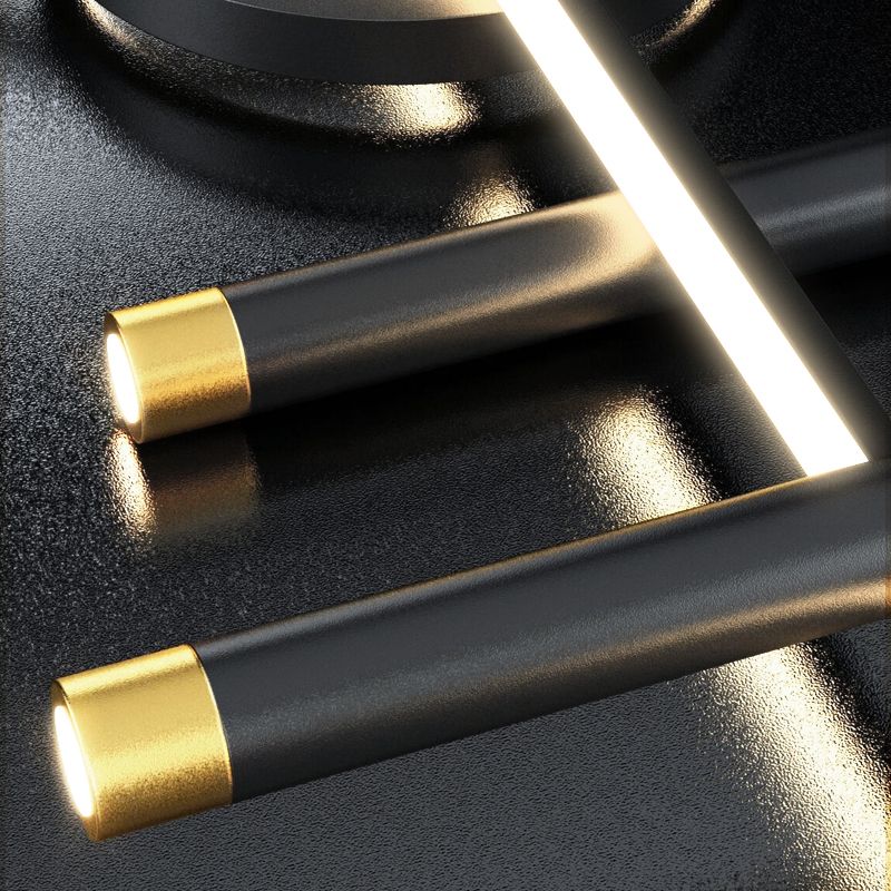 Wrought Iron Black Hanging Pendant Lights Modern Hanging Lamps for Dining Room