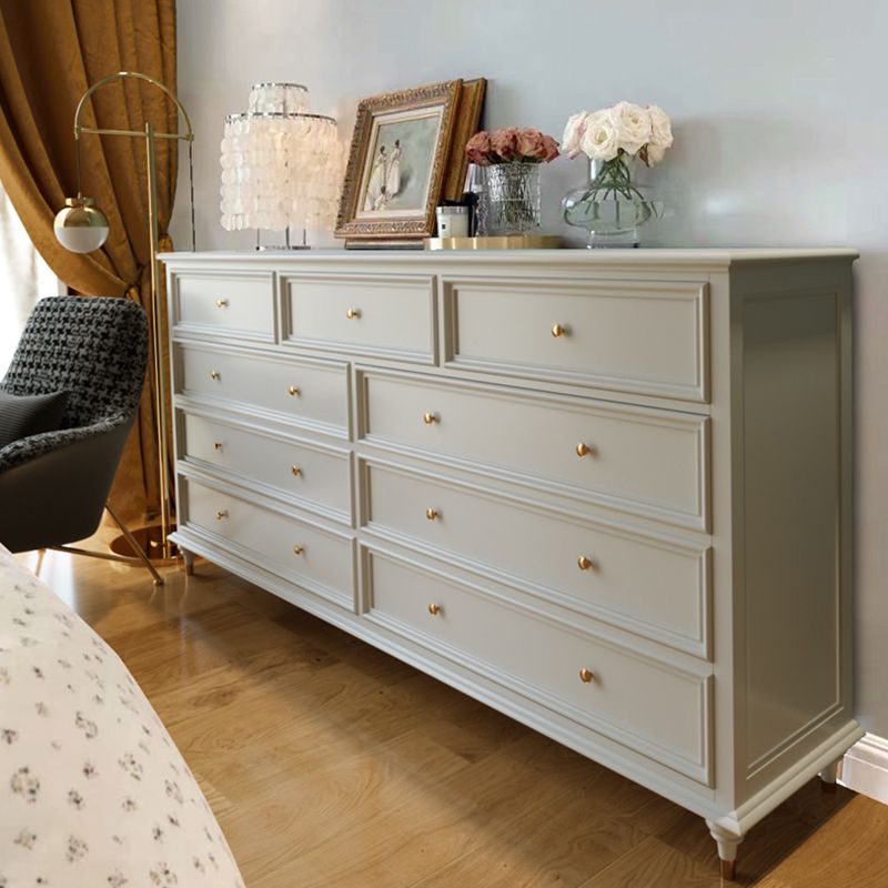 Traditional Storage Chest Solid Wood Dresser with 9/8/7/5 Drawers