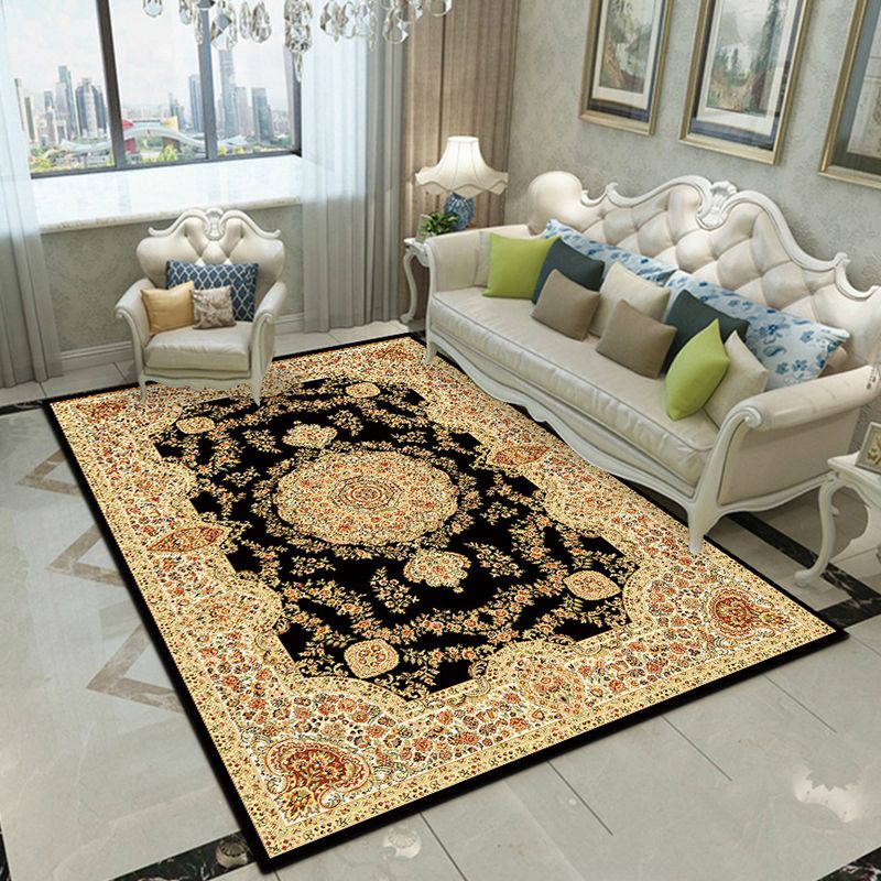 Fancy Victoria Rug Alfombra floral multicolor antideslizante lavable alfombra apta para mascotas para sala de estar
