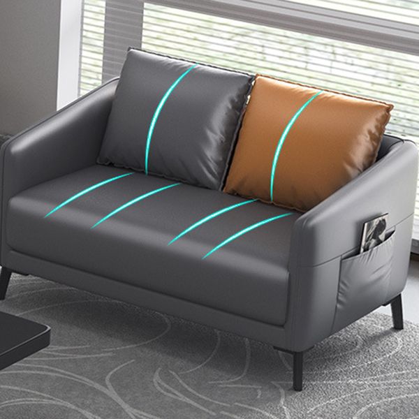 Modern Tuxedo Arm Sofa 27.55" D x24.80" H Sofa for Living Room