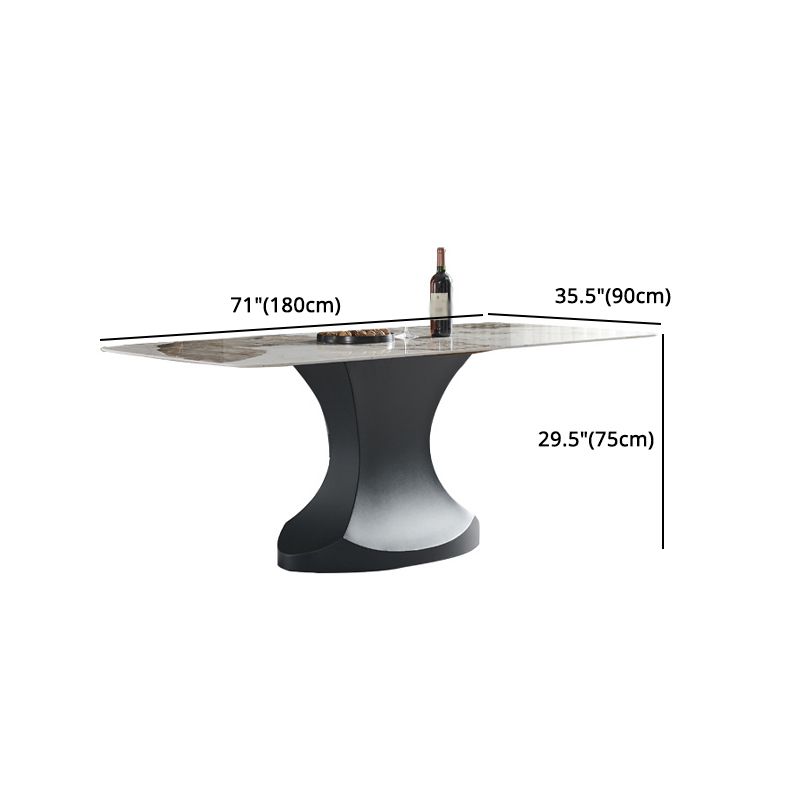 Modern Rectangle Sintered Stone Dining Table Set 1/3/4/5/7 Pieces Dining Set for Home Use
