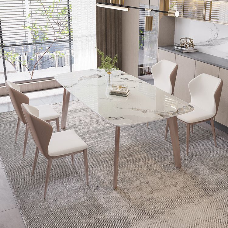Modern 1/4/5/7 Pieces Dining Set Sintered Stone Dining Table Set for Kitchen