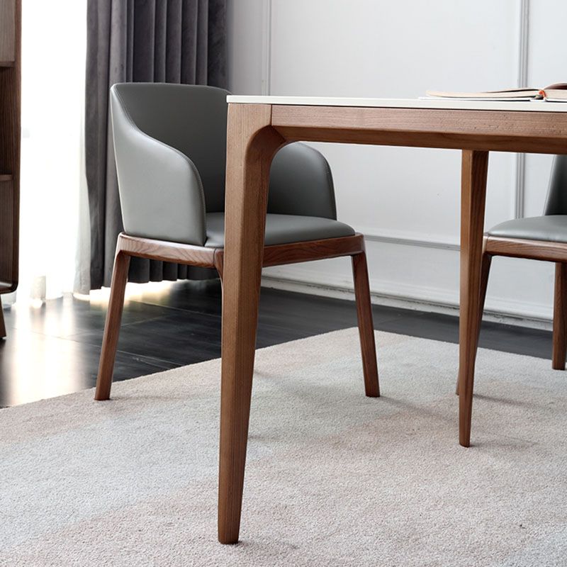 Minimalist 1/4/5/7 Pieces Sintered Stone Dining Room Set Dining Chairs Set for Kitchen