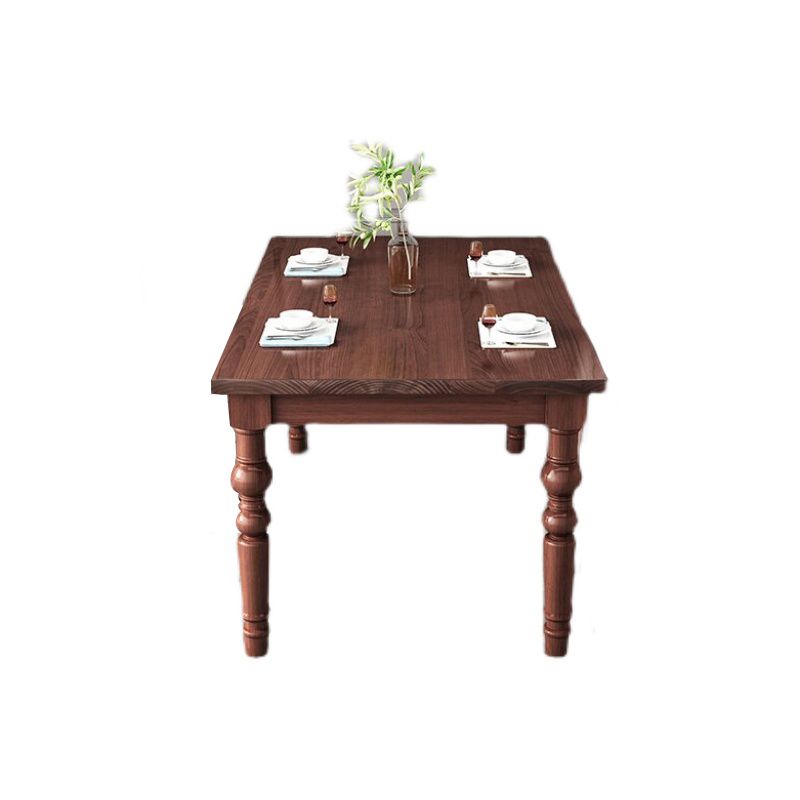 1/4/5/7 Pieces Dining Room Set Traditional Natural 4 Legs Table with Windsor Chairs