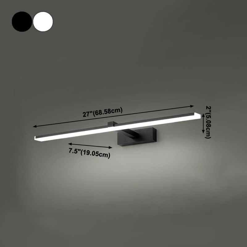 Metall lineare Schattenwandbeleuchtung moderner Stil 1-Lichtspiegel Wandhalterung Leuchte Leuchte