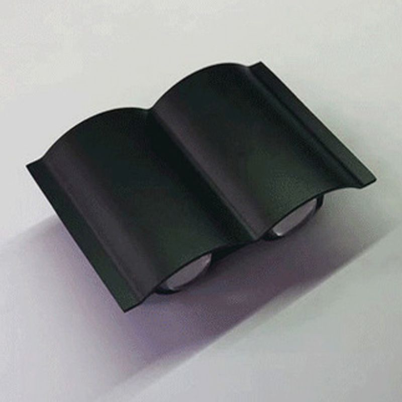 Geometric Wall Mounted Lamps Modern Style Metal Multi Lights Wall Light Sconces in Black