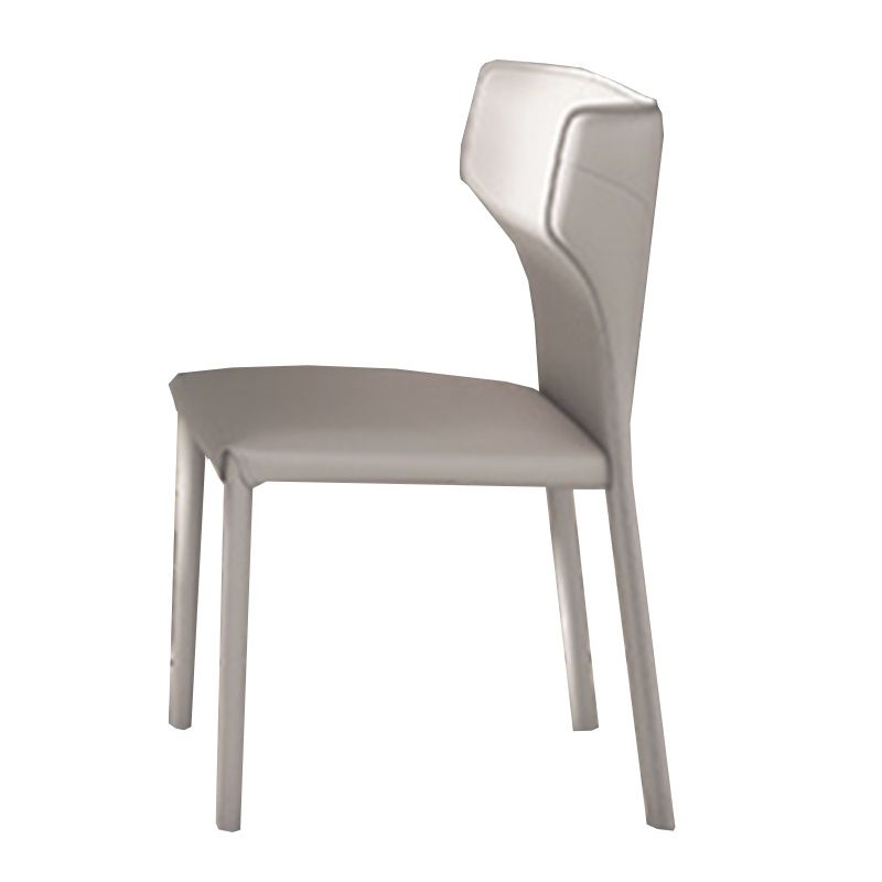 Contemporary Style 1/3/4/6/7/8 Pieces Dining Chairs Set Rectangle Stone Furniture in Gray