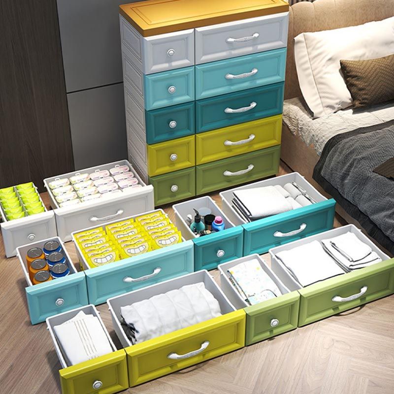 Contemporary Non-Hanging Armoire Plastic Wardrobe Closet,29.13" D x 13.78" W x 39.37" H