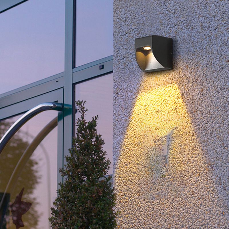 Geometric Shape Metal Wall Sconces Modern Multi-Lights Wall Mount Light Fixture in Black