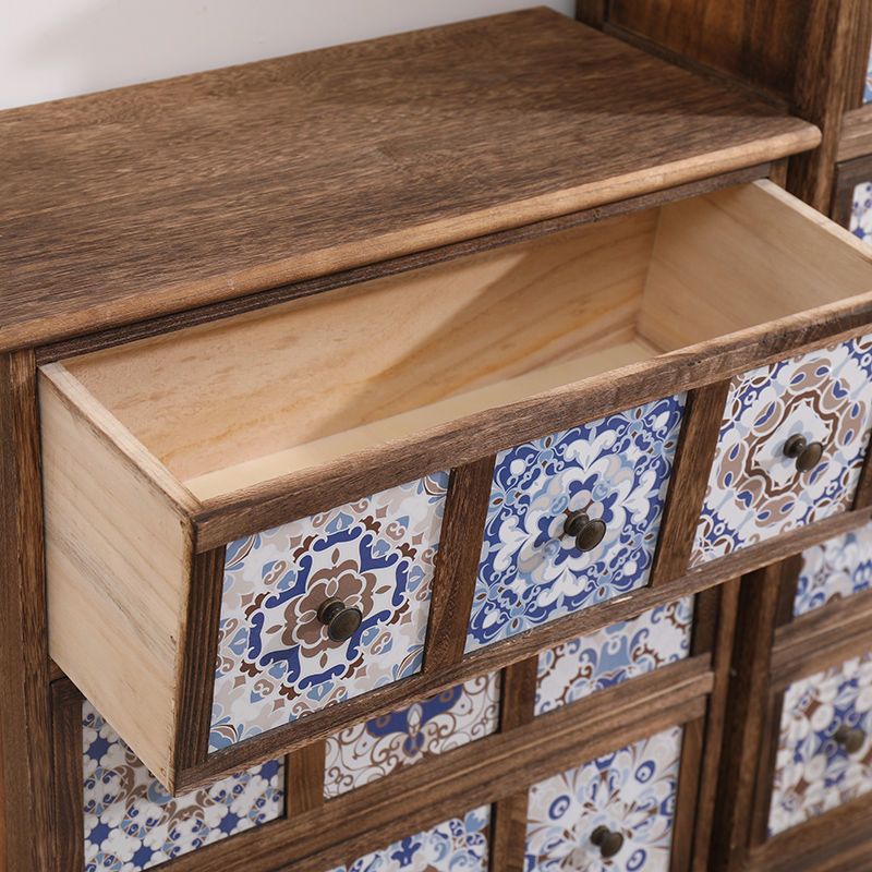 Bedroom Dresser Traditional Style Solid Wood Storage Chest with Multi Drawers