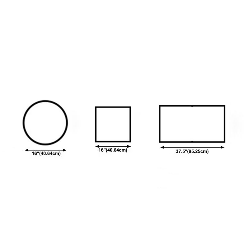 1-Light Wood Ceiling Light Fixtures Modern Style Geometric Semi Flush Mount Lighting